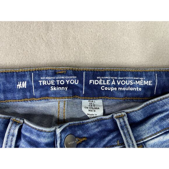 H&M - TRUE TO YOU - Stretch - Skinny WMNS Sz L (29” Inseam) - Picture 6 of 11